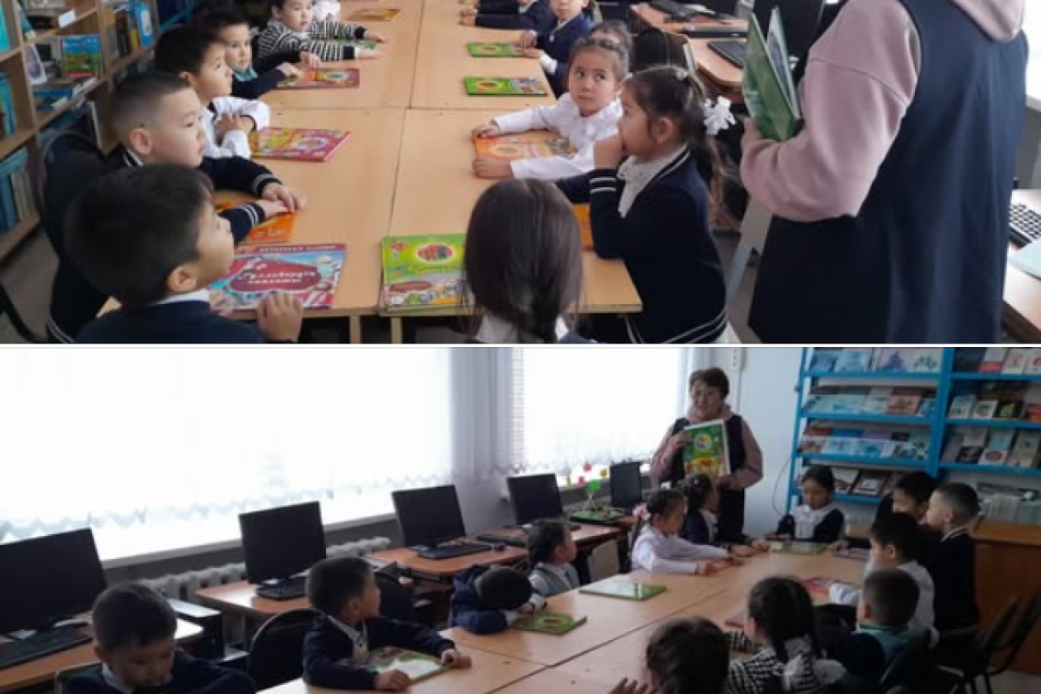 Саумалкөл қазақ орта мектебінің кітапханасында «Балалар кітапханасы» жобасы аясында оқу мен білімге деген қызығушылығын арттыру мақсатында 1 «Ә» сынып оқушыларымен кездесу ұйымдастырылды. 